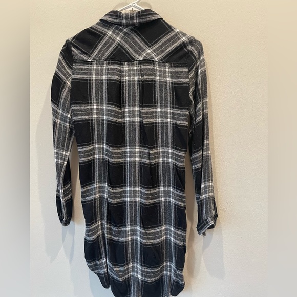 Anthropologie Cloth & Stone Plaid Shirt Dress XS - Picture 2 of 3